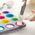 Lincers à cupcakes à cuisson en silicone réutilisables